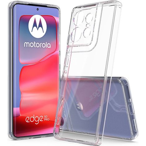 Funda para Motorola Edge 50 Pro 5G, Fusion Hybrid, transparente (1/5)