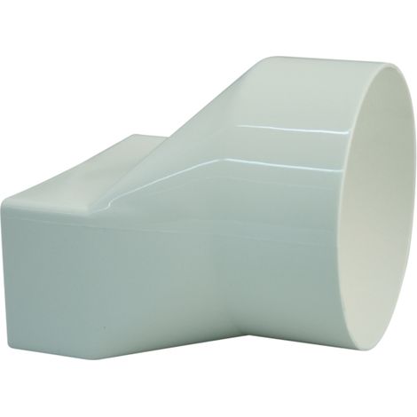 raccordo per tubo diametro 100 bianco per canali piatti 110x53