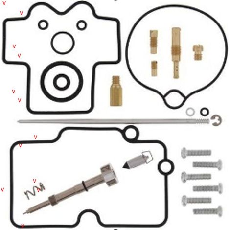 Kit de reparación de carburador Bearing Worx para Yamaha YZ 250F '10-'11 (26-1274)