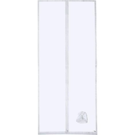 Joint de porte pour climatiseurs mobiles avec rallonge de tuyau cousue pour une performance de refroidissement optimale, une consommation d'énergie réduite, avec fermeture Éclair, 100x210cm (1/5)