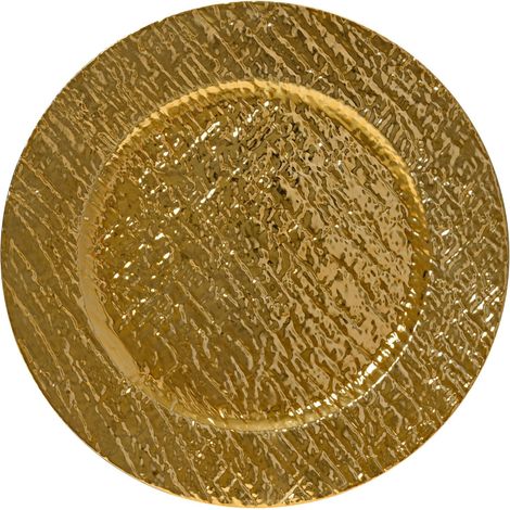 Sottopiatto decorativo effetto martellato D 33 cm oro Peraga Christmas