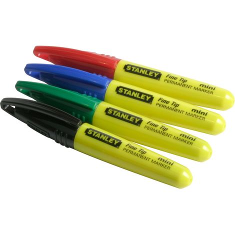 STANLEY MARKER PUNTA FINE MINI 4 pz. COLORATO (1/3)