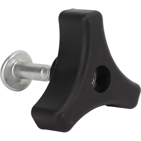 Poignée triangulaire plastique noir pour tondeuse à gazon, vis et boulon de remplacement, accessoires de machine à gazon, kit de fixation durable (1/5)