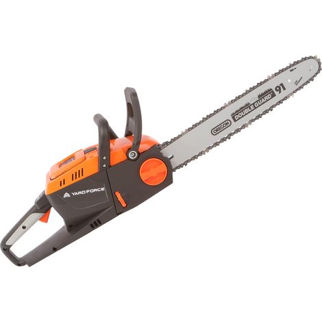 Yard Force Motosega a barra Oregon da 40 V, senza fili, 35 cm, parte della gamma GR 40, solo corpo, LS G35W, arancione (1/5)