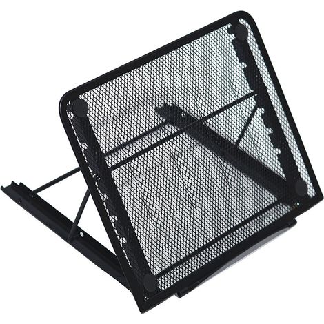 Support pour ordinateur portable, pliable, portable et ventilé, pour ordinateur portable de bureau, U (1/5)