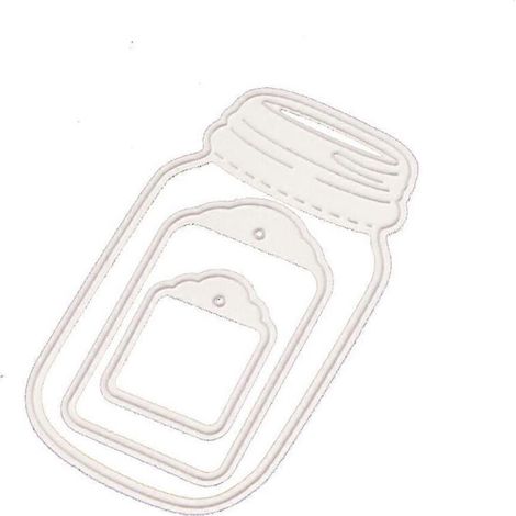 Ausstecher „Wünschesflasche“ für Scrapbooking und DIY-Karten (1/4)