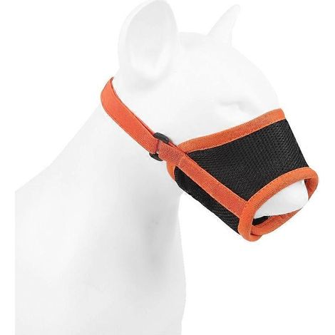Verstellbarer und sicherer Hundemaulkorb für mittelgroße und große Hunderassen – Größe 2XL – Orange