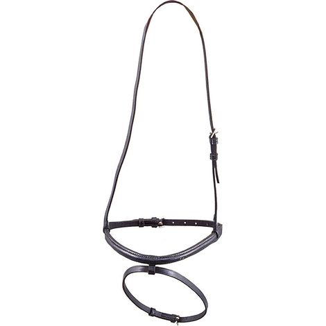 Capezzina inglese Tattini in cuoio: Full, nero (10)