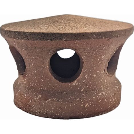 Lanterne rouge-blanc-noir Chapeau Ventilation tuile douille Passage d 125 mm