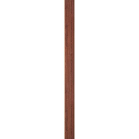 Mophorn Panneau Mural à Lattes, 2450x166 mm, Panneaux Acoustiques WPC pour Mur et Plafond, Lot de 8, Finition Bois Imitation, Isolation Phonique, Teinte Noyer Noir