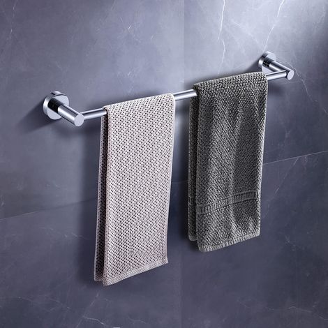 (40CM) Porte Serviette Mural Salle de Bain, Support Serviette Robuste en SUS304 Acier Inoxydable pour Cuisine Penderie Entrée (1/3)