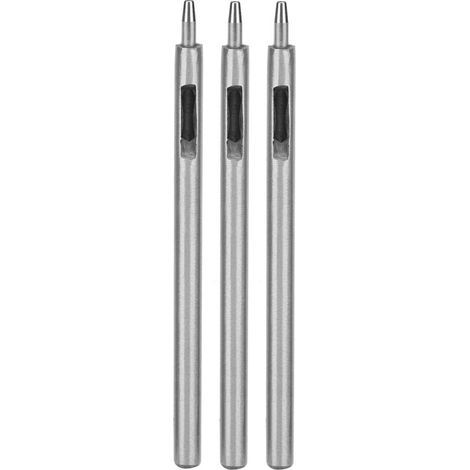 Ensemble de 3 emporte-pièces ronds pour cuir - Outil de perçage creux 1,5mm (1/5)
