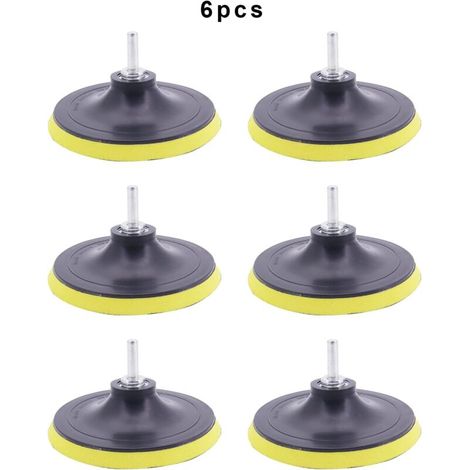 Pack of 6 5 inch 125 mm sanding pads, sanding pads, for drills, angle grinders