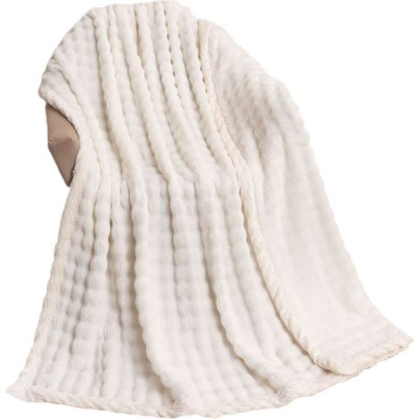 GDHZS- Couverture 100x150 cm, Epaisse Plaid Lapin en Peluche Super Douce et Duveteux, Fausse Fourrure Haute Qualité, Pour Chambre Canapé Voyage (1/4)