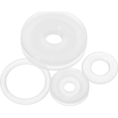 Lot de 4 joints en silicone pour autocuiseur, compatibles avec les soupapes à flotteur. Accessoires pour autocuiseur.-2.1X2.1cm-White (1/3)