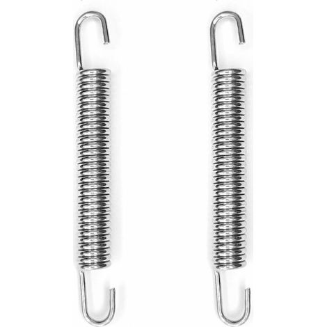 2x Ressort de traction de rappel en acier à double crochet béquille scooter moto cyclomoteur Zundapp, 1,5x8,5x73mm