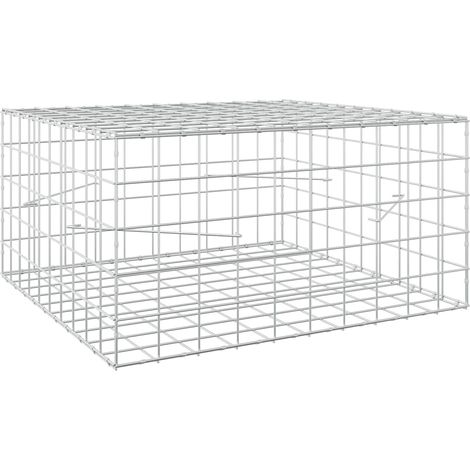 Gabion avec fil de 3,5 mm et maille de 10x10 cm 100x100x50 cm vidaXL (1/4)