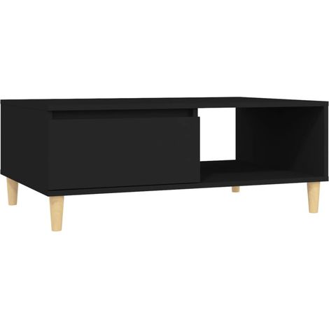 Maison Exclusive - Couchtisch Schwarz 90x60x35 cm Holzwerkstoff