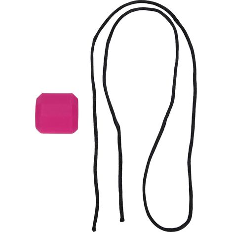 Balle d'Exercice Silicone pour Mâchoire et Cou - Outil d'Entraînement Facial avec Corde Rouge Rose (1/5)