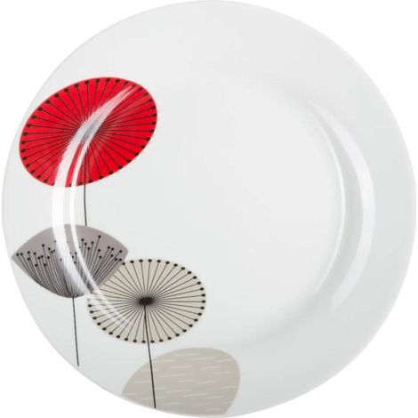 Lot de 6 Assiettes Plates "Osara" 26cm Blanc (1/3)