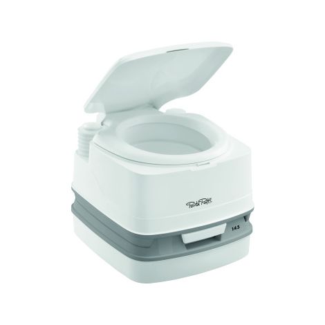 Toilette portable 12L 100% autonome – Pour camping-car, bateau et fourgon – Chasse d'eau à pompe à soufflet – Dimensions 33x38.3x42.7cm – Thetford