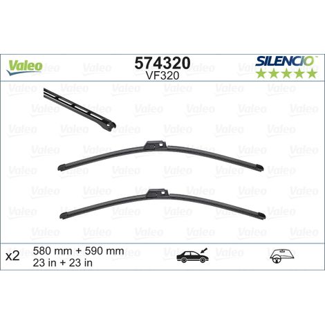 Balai d'essuie-glace VALEO 574320 (1/4)