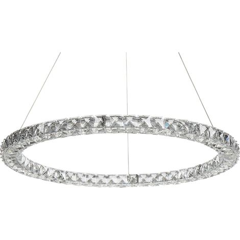 LED Hängeleuchte MAGAT Kristall Silber (1/5)