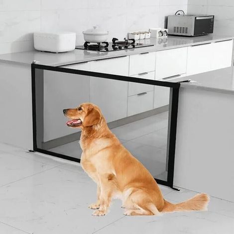 Barrière de Sécurité pour Bébés et Chiens 11075cm barrière de securité Escalier Barrière Sécurité Enfant sans Percage (1/3)