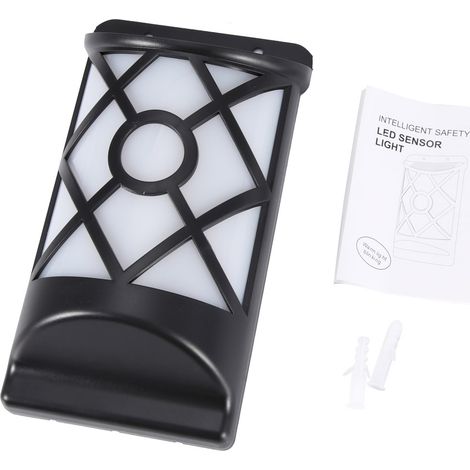 Lampe Murale Solaire à Flamme - 66 LED Étanche avec Capteur de Luminosité - Pour Jardin Pelouse Extérieur - 1 Pièce (1/5)