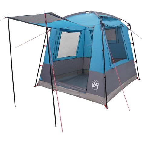 vidaXL  Party Tent  Blue 4-Person 185T Polyester with PU Coating