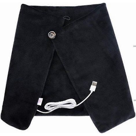 Châle chauffant électrique USB, coussin chauffant doux et chaud en polaire pour la maison et le bureau, couverture chauffante pour le cou et les épaules en hiver (1/5)