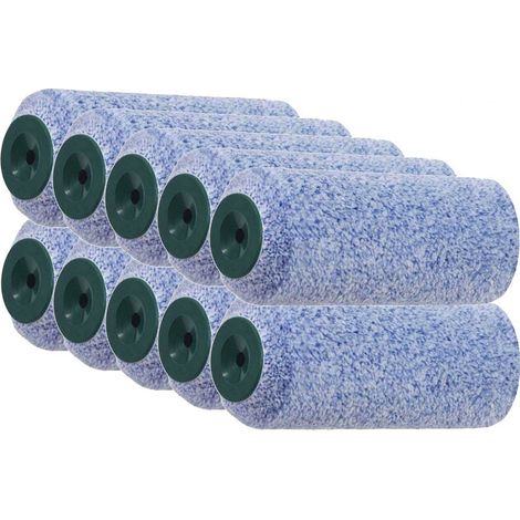 Rouleau peinture 180mm – Poils pommelés 12mm – Adapté aux peintures aqueuses – Lot de 10 rouleaux pour murs et plafonds – Rota (1/2)