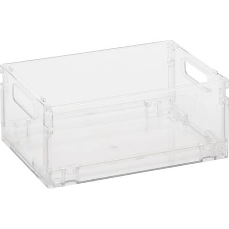 Boîte de Rangement Pliable "Fold'n" 2,8L Transparent (1/4)