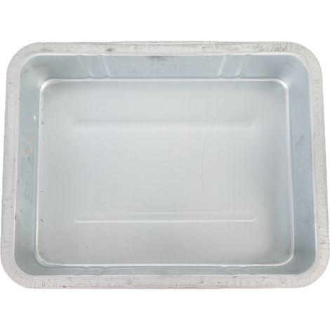 Ortviai Bac à Huile pour Voiture et Moto – 8 L, Acier Galvanisé Argenté, Dimensions 30 x 40 x 8,5 cm (1/5)