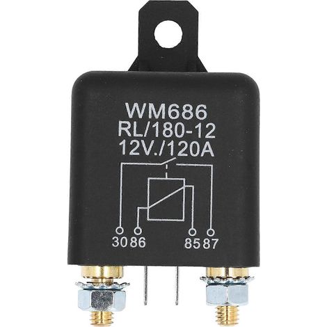 Relais de démarreur en cuivre et ABS, remplacement pour relais de démarreur automobile, 12 V CC, 120 A