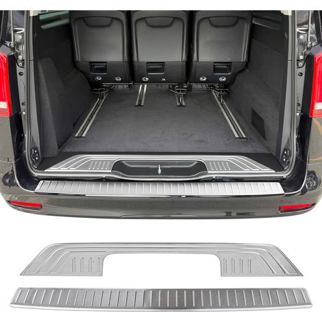 OMAC Kit Protection de Pare-Chocs arrière Compatible avec Mercedes Vito W447 2014-2026 Brossé inox 2Pcs (1/5)