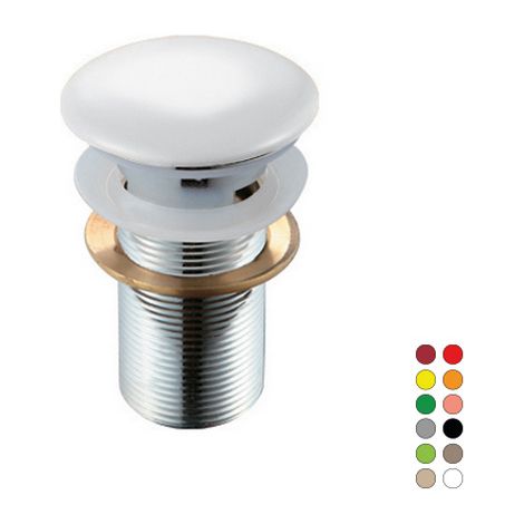 Piletta click-clack lavabo "fancy" senza troppo pieno nero (1/3)