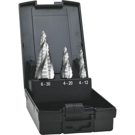 Exact Stufenbohrer HSS Set 4-fach Spiralnute 4-30 mm (1/5)