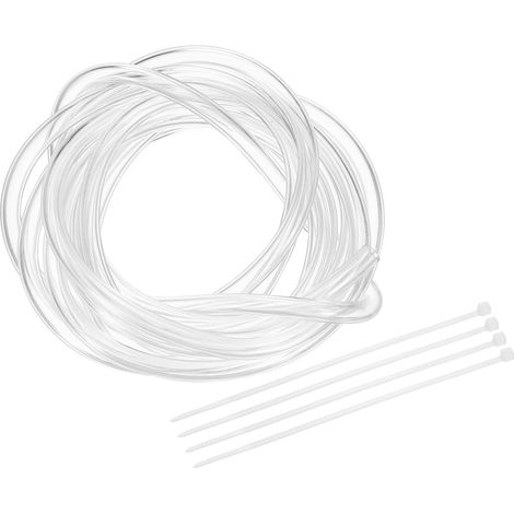 Tuyau PVC Flexible 3mm ID x 5mm OD 6.6 Pieds Long Plastique Léger (1/5)