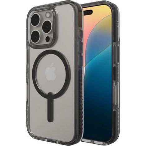 Coque de protection Zagg Santa Cruz Snap compatible MagSafe pour iPhone 16 Pro (noire)