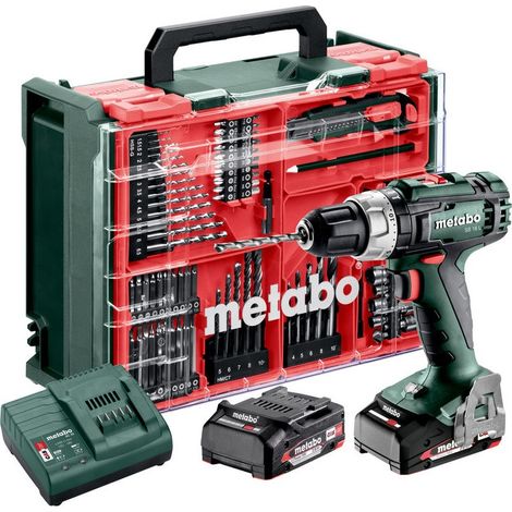Metabo Akku-Schlagbohrschrauber SB 18 L Set, incl. 2x Akku Li-Power 2 Ah, Ladegerät, Zubehör-Set 78-tlg., Kunststoffkoffer (1/5)
