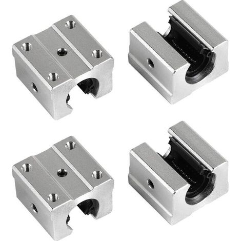 Blocco di guida lineare in alluminio SBR12UU – 4 pezzi, per macchine CNC e apparecchiature elettroniche