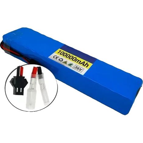 Pack de batterie lithium, capacité 100Ah, tension 36V, SM-Bullet (1/2)