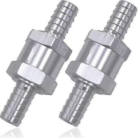 Clapet anti-retour de carburant, clapet anti-retour unidirectionnel en alliage d'aluminium pour conduite de carburant essence, diesel, huile, eau, carburateur automobile, systèmes basse pression (1/5)