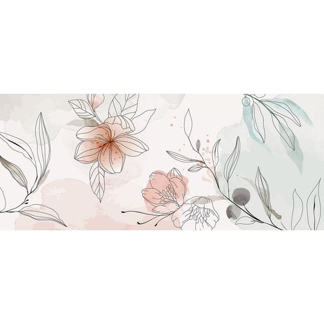 Papier peint panoramique - Fleurs - 130 cm x 55 cm (1/2)