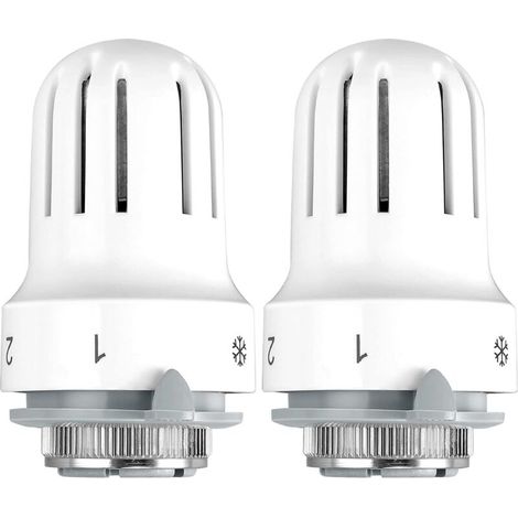 Tête thermostatique,2 pièces vanne de radiateur thermostatique radiateur thermostatique TRV m30x1.5 tête de remplacement de vanne de radiateur système de chauffage contrôle de la température pour le b (1/5)