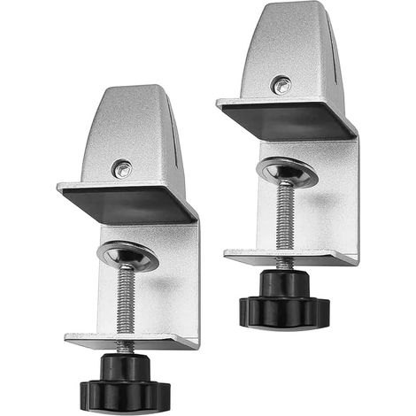 2 pièces pince de séparation de bureau en aluminium supports de Support de cloison de bureau pince de bouclier de bureau (1/5)