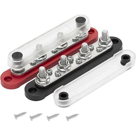 Bornier de distribution électrique M8 48 V 150 A pour applications automobiles et nautiques. (1/4)