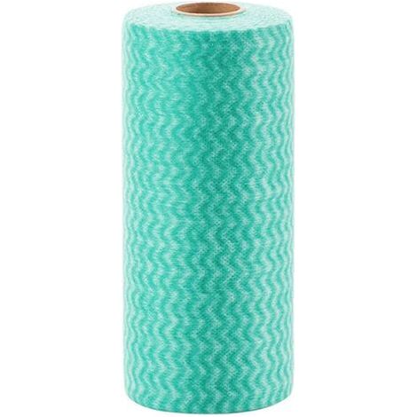 50 chiffons de nettoyage de cuisine jetables non tissés - Verts (1/5)