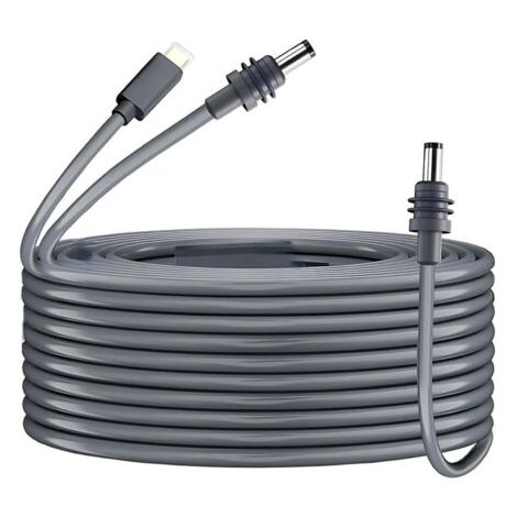 QORVA-Câble de Type C et prise DC de 10 pieds, 18awg, vers cordon polyvalent étanche pour mini antenne parabolique, alimentation électrique 65W + PD